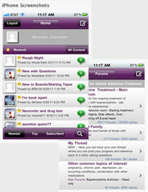 Mobile App Screen shots